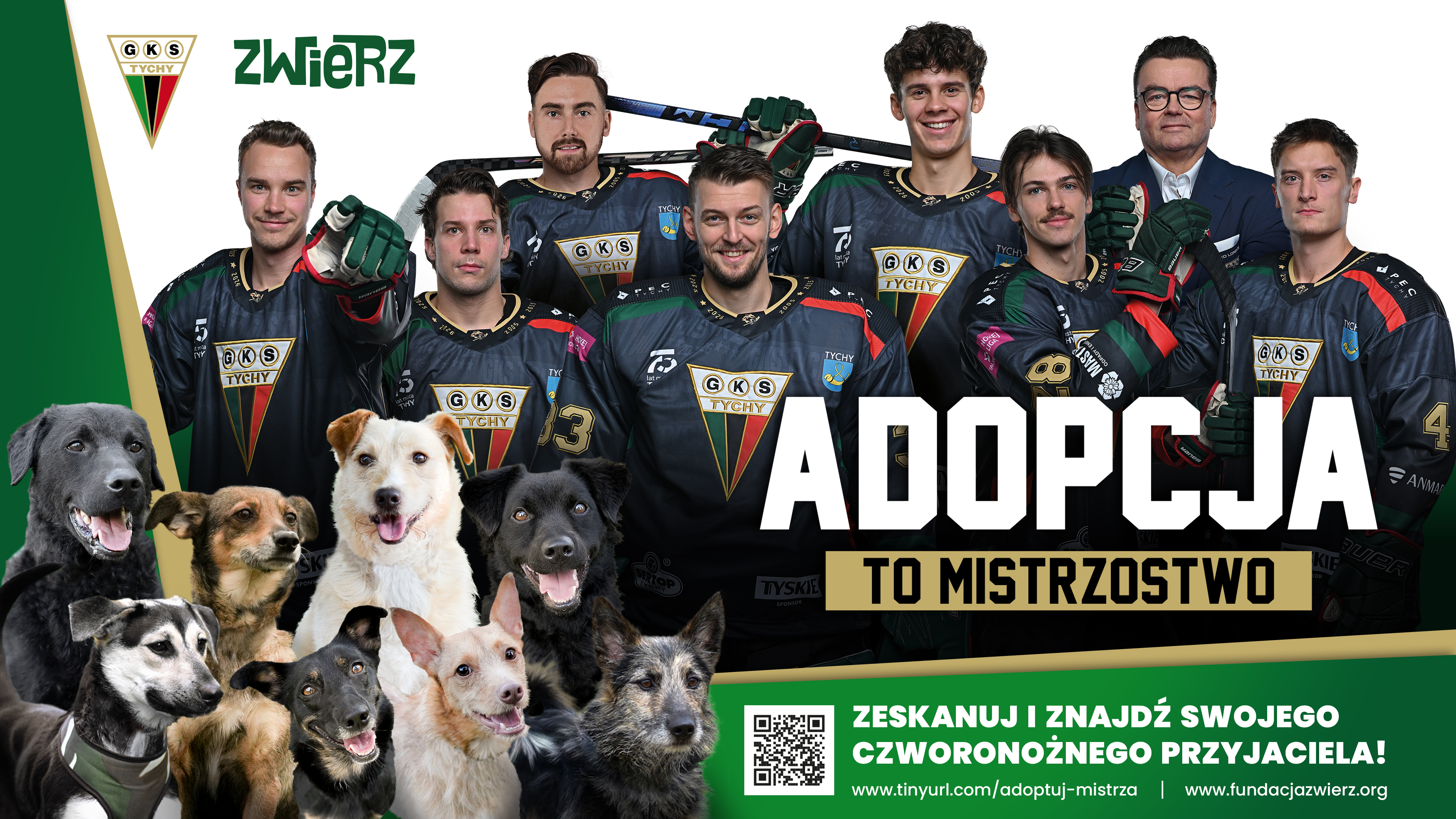Adopcja to mistrzostwo! Trójkolorowi grają dla czworonożnych przyjaciół